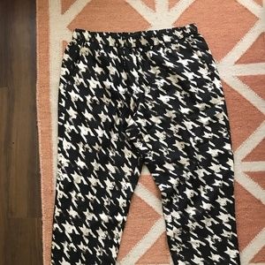 J. Crew Silk Wolfstooth Pants